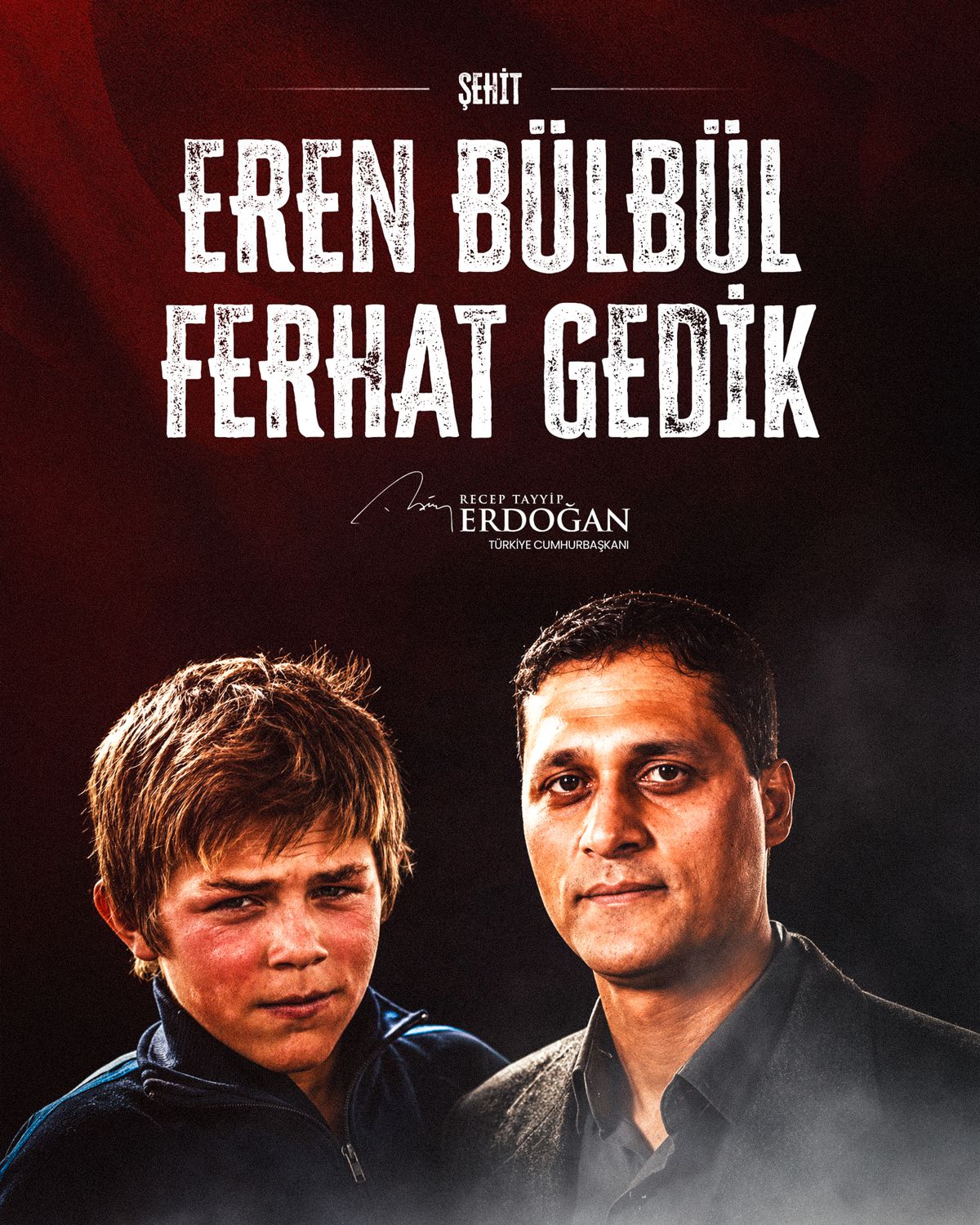 Erdoğan, Eren Bülbül ve Ferhat Gedik’i Şehadetlerinin 9. Yılında Andı